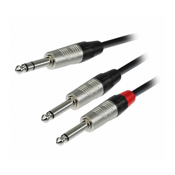 Cable de Audio Silvery K4YVPP0300 (Jack/M Stereo-2 Jack/M Mono)