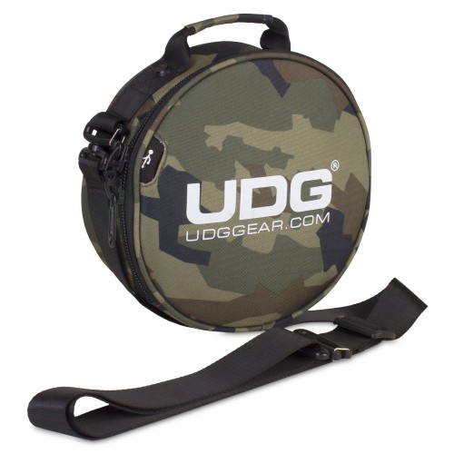 Bolsa Auriculares DJ UDG Ultimate DIGI Headphone Bag (Black Camo Orange Inside) angle