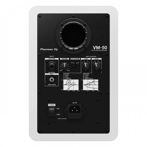 Monitor de Estudio Activo Pioneer DJ VM-50-W rear