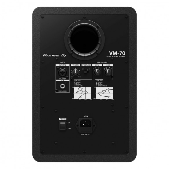 Monitor de Estudio Activo Pioneer DJ VM-70 rear