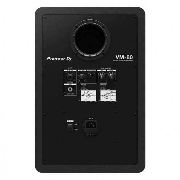 Monitor de Estudio Activo Pioneer DJ VM-80 rear