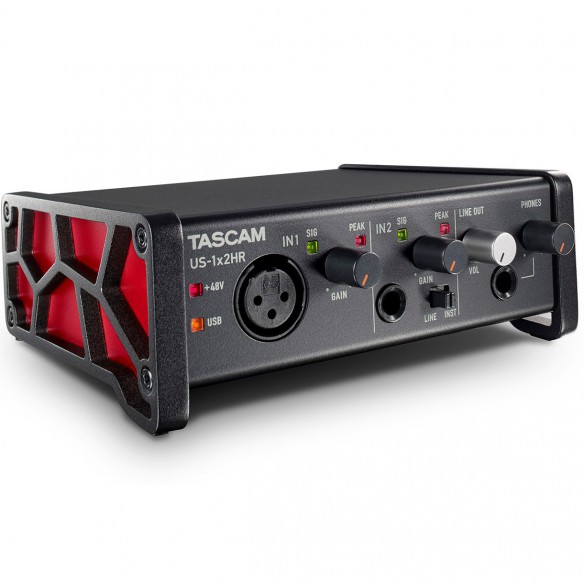 Interface Audio por USB Tascam US-1x2HR angle
