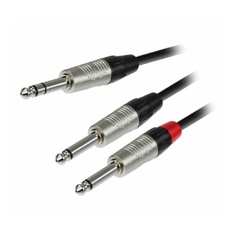 Silvery K4YVPP0300 (Jack/M Stereo-2 Jack/M Mono)