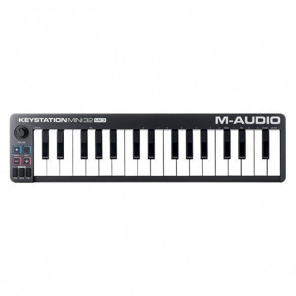  Teclado Controlador MIDI USB 32 Teclas M-Audio Keystation Mini 32 MK3 top