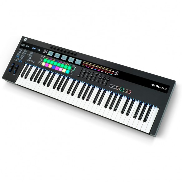Teclado Controlador MIDI USB 61 Teclas Novation 61SL MkIII angle
