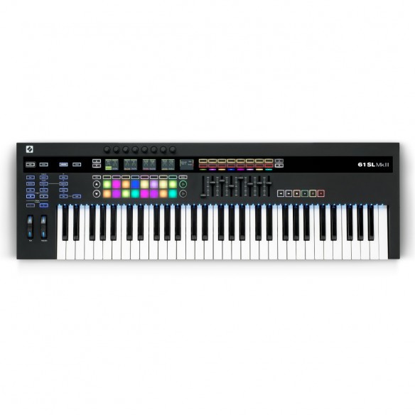  Teclado Controlador MIDI USB 61 Teclas Novation 61SL MkIII top