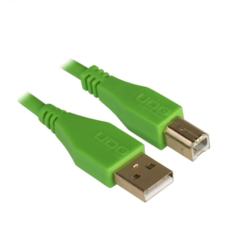 UDG Ultimate Audio Cable USB 2.0 A-B Green Straight 1m (USB A/M-USB B/M)