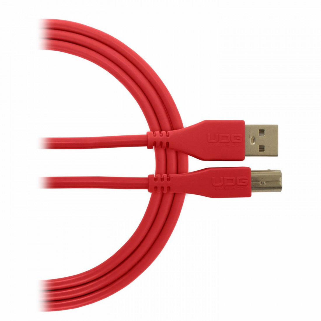 UDG Ultimate Audio Cable USB 2.0 A-B Red Straight 2m (USB A/M-USB B/M)