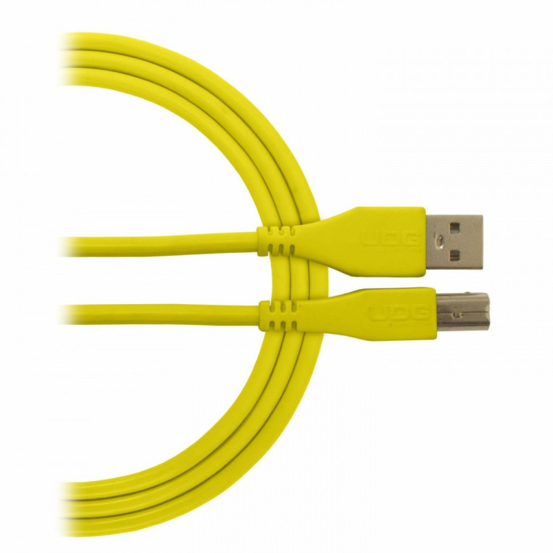 UDG Ultimate Audio Cable USB 2.0 A-B Yellow Straight 2m (USB A/M-USB B/M)