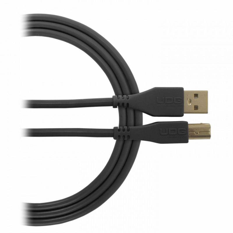 UDG Ultimate Audio Cable USB 2.0 A-B Black Straigh 2m (USB A/M-USB B/M)