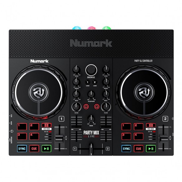 Controlador DJ 2 Canales Numark Party Mix Live top