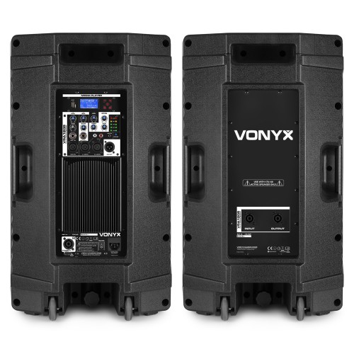 Sistema PA Completo Activo Vonyx VSA120S (Bluetooth) par-rear