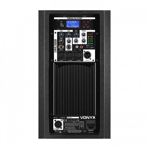 Sistema PA Completo Activo Vonyx VSA150S (Bluetooth) unit-active-rear-panel