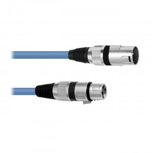 Cable para Micrófono Omnitronic Cable 3022010L 3m BU (XLR/M-XLR/H)