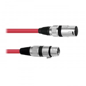 Cable para Micrófono Omnitronic Cable 30220903 3m RD (XLR/M-XLR/H)