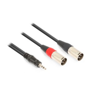 Cable de Audio Vonyx CX322-1 (Minijack/M Stereo-2 XLR/M)