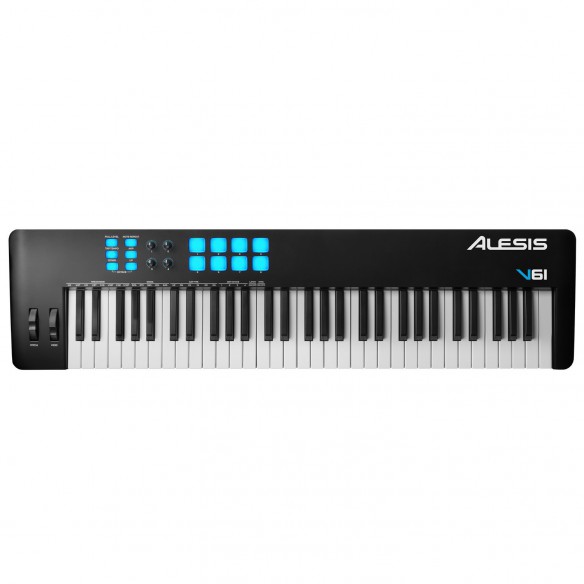 Teclado Controlador MIDI USB 61 Teclas Alesis V61 MKII top