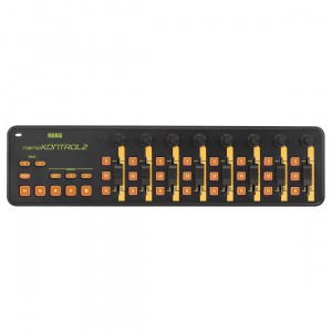 Superficie de Control MIDI USB Korg NanoKontrol2 (Orange-Green) top