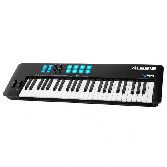 Teclado Controlador MIDI USB 49 Teclas Alesis V49 MKII angle2