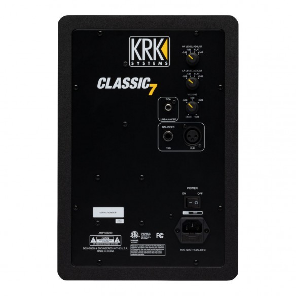 Monitor de Estudio Activo KRK Classic 7 Limited Edition rear