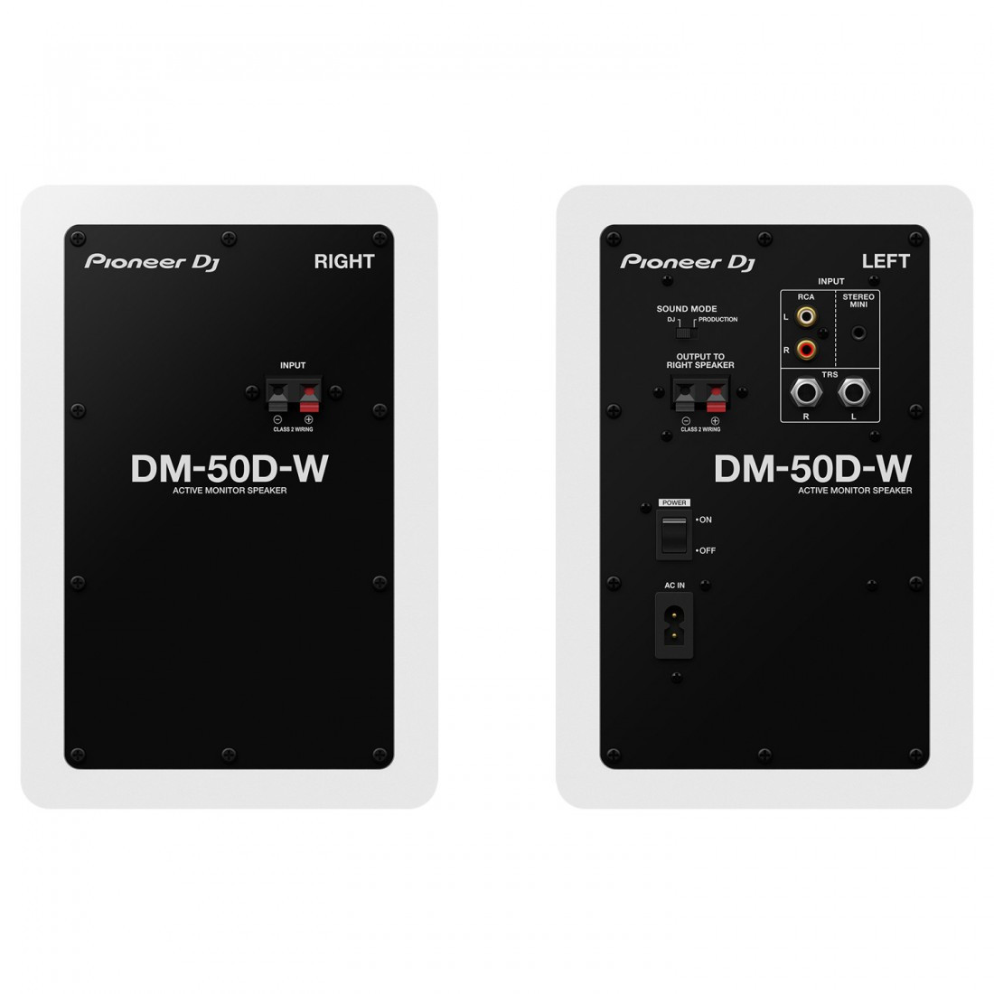 Pioneer DJ DM-50D-W (Pareja)