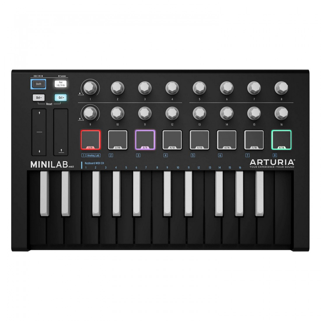 Arturia MiniLab MkII Inverted