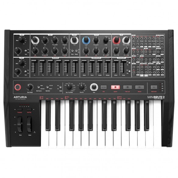 Sintetizador con Teclado Arturia MiniBrute 2 Noir top