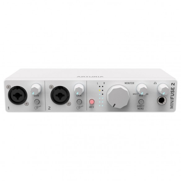 Interface Audio por USB Arturia MiniFuse 2 White front