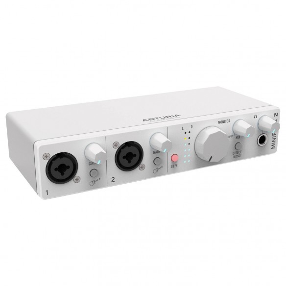 Interface Audio por USB Arturia MiniFuse 2 White angle