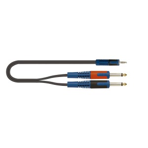 Cable de Audio Quik Lok RKSA/140-5 (Minijack/M Stereo-2 Jack/M Mono)
