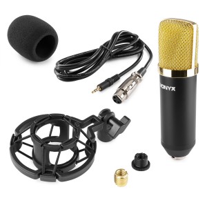Micrófono de Condensador Vonyx CM400 (Black/Gold) detail