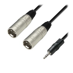 Cable de Audio Adam Hall K3 YWMM 0300 (Minijack/M Stereo-2 XLR/M)