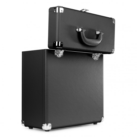 Maleta para Discos Vinilo Fenton RC30 Black open-detail3