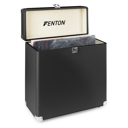 Maleta para Discos Vinilo Fenton RC30 Black open-detail2