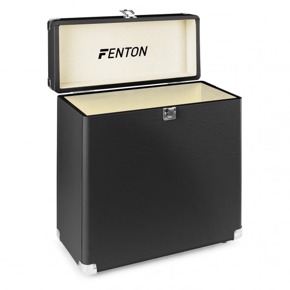 Maleta para Discos Vinilo Fenton RC30 Black open-detail