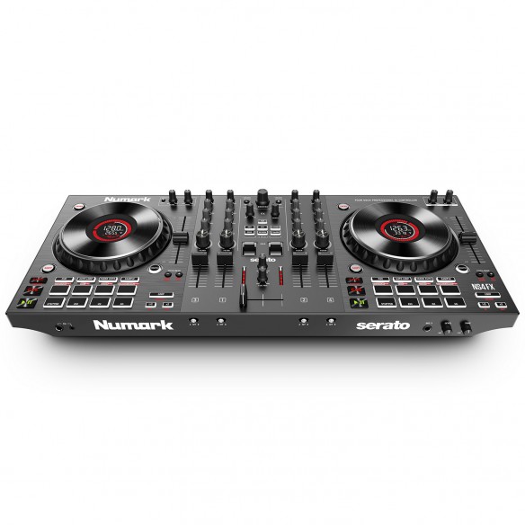 Controlador DJ 4 Canales Numark NS4FX angle3