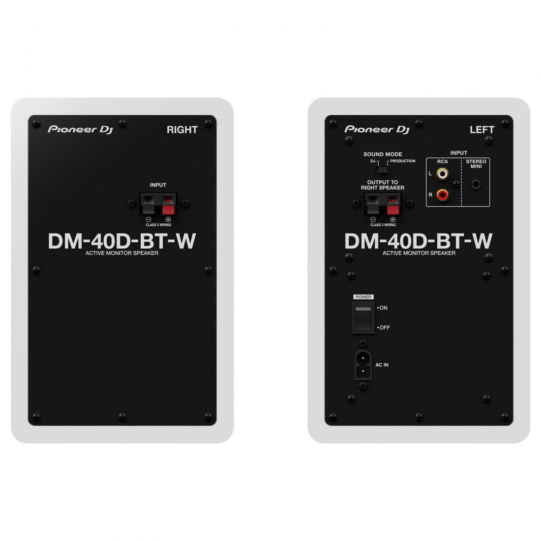 Pioneer DJ DM-40D-BT-W (Pareja)