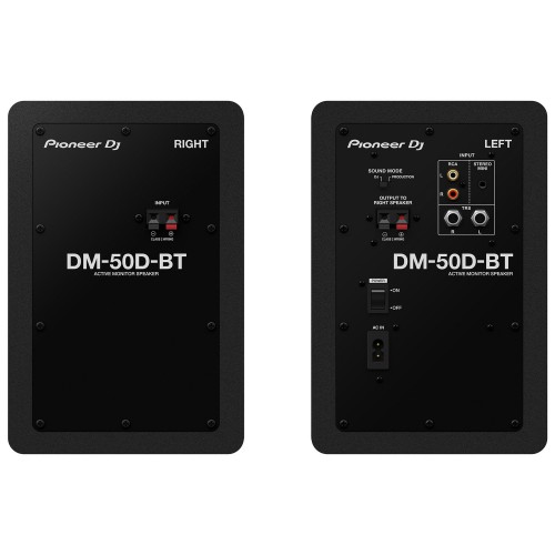 Monitores de Estudio Activos x Pioneer DJ DM-50D-BT (Pareja) rear