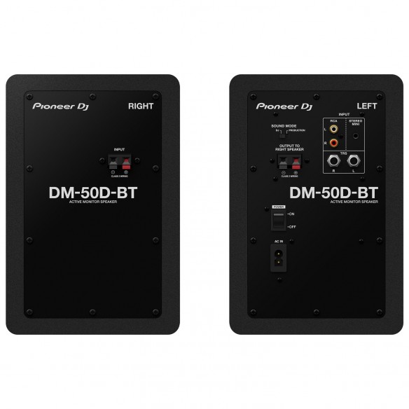 Monitores de Estudio Activos x Pioneer DJ DM-50D-BT (Pareja) rear