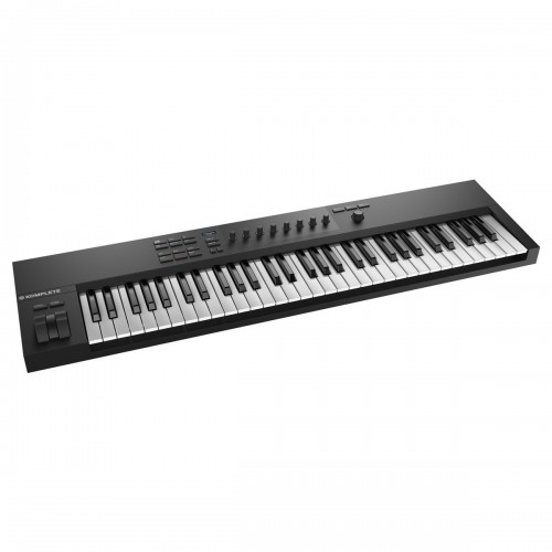 Teclado Controlador MIDI USB 61 Teclas Native Instruments Komplete Kontrol A61 angle