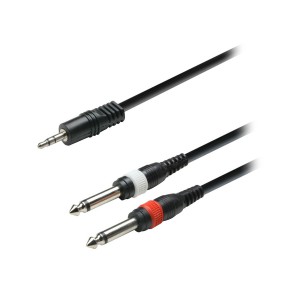 Cable OQAN QABLP MJST-3-2JM MOLD (Minijack/M Stereo-2 Jack/M Mono)