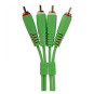UDG Ultimate Audio Cable Set RCA-RCA 1.5 Green Straight (2 RCA/M-2 RCA/M)